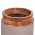 ΔΙΑΚΟΣΜΗΤΙΚΑ ΒΑΖΑ ΔΑΠΕΔΟΥ 2ΤΜΧ LINTER HM21140.04 FIBER CEMENT TAUPE-ΞΥΛΟ ΤΕΑΚ 47Υ & 60Υεκ
