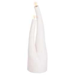 ΔΙΑΚΟΣΜΗΤΙΚΟ ΦΩΤΙΣΤΙΚΟ ΔΑΠΕΔΟΥ TUSKEN HM4702.02 FIBER CEMENT-ΛΕΥΚΟ 50x43x145Υεκ