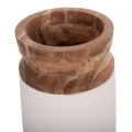 ΔΙΑΚΟΣΜΗΤΙΚΟ ΒΑΖΟ ΔΑΠΕΔΟΥ LINTER HM4662.02S FIBER CEMENT ΛΕΥΚΟ--ΞΥΛΟ ΤΕΑΚ Φ34x60Υεκ.
