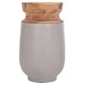 ΔΙΑΚΟΣΜΗΤΙΚΟ ΒΑΖΟ ΔΑΠΕΔΟΥ LINTER HM4662.03S FIBER CEMENT ΓΚΡΙ--ΞΥΛΟ ΤΕΑΚ Φ34x60Υεκ.