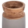 ΔΙΑΚΟΣΜΗΤΙΚΟ ΒΑΖΟ ΔΑΠΕΔΟΥ LINTER HM4662.03S FIBER CEMENT ΓΚΡΙ--ΞΥΛΟ ΤΕΑΚ Φ34x60Υεκ.