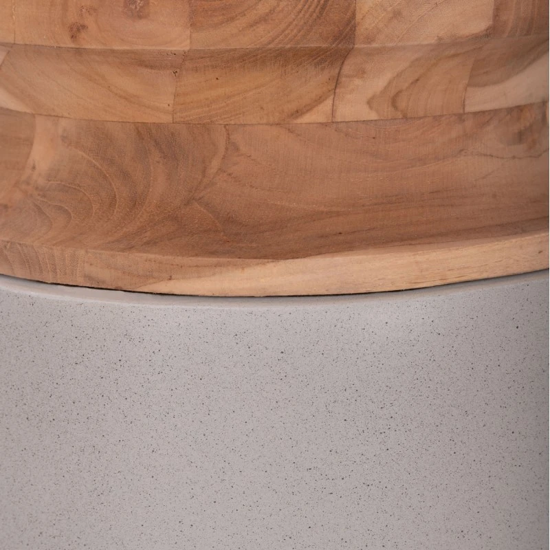 ΔΙΑΚΟΣΜΗΤΙΚΟ ΒΑΖΟ ΔΑΠΕΔΟΥ LINTER HM4662.03S FIBER CEMENT ΓΚΡΙ--ΞΥΛΟ ΤΕΑΚ Φ34x60Υεκ.