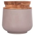 ΔΙΑΚΟΣΜΗΤΙΚΟ ΒΑΖΟ ΔΑΠΕΔΟΥ LINTER HM4662.05L FIBER CEMENT ΓΚΡΙ ΜΑΤ--ΞΥΛΟ ΤΕΑΚ Φ41x47Υεκ