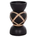ΔΙΑΚΟΣΜΗΤΙΚΟ ΒΑΖΟ ΔΑΠΕΔΟΥ MAYNARD HM4672.01S TERRACOTTA ΜΑΥΡΟ-RATTAN Φ27.5x50Υ