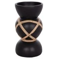 ΔΙΑΚΟΣΜΗΤΙΚΟ ΒΑΖΟ ΔΑΠΕΔΟΥ MAYNARD HM4672.01S TERRACOTTA ΜΑΥΡΟ-RATTAN Φ27.5x50Υ