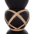 ΔΙΑΚΟΣΜΗΤΙΚΟ ΒΑΖΟ ΔΑΠΕΔΟΥ MAYNARD HM4672.01S TERRACOTTA ΜΑΥΡΟ-RATTAN Φ27.5x50Υ