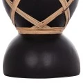 ΔΙΑΚΟΣΜΗΤΙΚΟ ΒΑΖΟ ΔΑΠΕΔΟΥ MAYNARD HM4672.01S TERRACOTTA ΜΑΥΡΟ-RATTAN Φ27.5x50Υ