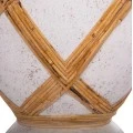 ΔΙΑΚΟΣΜΗΤΙΚΟ ΒΑΖΟ ΔΑΠΕΔΟΥ MAYNARD HM4672.02L TERRACOTTA ΛΕΥΚΟ--RATTAN Φ32x62.5Υεκ.