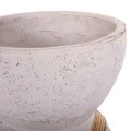ΔΙΑΚΟΣΜΗΤΙΚΟ ΒΑΖΟ ΔΑΠΕΔΟΥ MAYNARD HM4672.02L TERRACOTTA ΛΕΥΚΟ--RATTAN Φ32x62.5Υεκ.