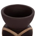 ΔΙΑΚΟΣΜΗΤΙΚΟ ΒΑΖΟ ΔΑΠΕΔΟΥ MAYNARD HM4672.07S TERRACOTTA ΣΟΚΟΛΑΤΙ-RATTAN Φ27.5x50Υεκ