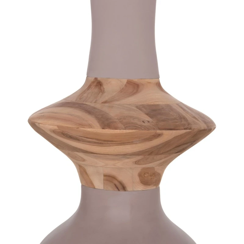 ΔΙΑΚΟΣΜΗΤΙΚΟ ΒΑΖΟ ΔΑΠΕΔΟΥ NEBULA HM4660.05S FIBER CEMENT TAUPE--ΞΥΛΟ ΤΕΑΚ Φ45x115Υεκ
