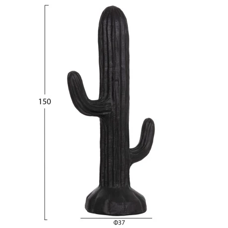 ΔΙΑΚΟΣΜΗΤΙΚΟΣ ΚΑΚΤΟΣ ΔΑΠΕΔΟΥ CACTUS HM4386.01L ΓΥΨΟΣ ΣΕ ΜΑΥΡΟ 63x37x150Υεκ.