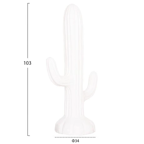 ΔΙΑΚΟΣΜΗΤΙΚΟΣ ΚΑΚΤΟΣ ΔΑΠΕΔΟΥ CACTUS HM4386.02M ΓΥΨΟΣ ΣΕ ΛΕΥΚΟ 54x34x103Υεκ.