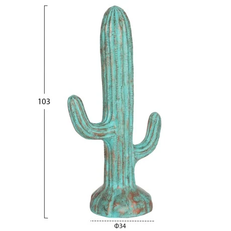 ΔΙΑΚΟΣΜΗΤΙΚΟΣ ΚΑΚΤΟΣ ΔΑΠΕΔΟΥ CACTUS HM4386.03M ΓΥΨΟΣ ΣΕ ΤΙΡΚΟΥΑΖ 54x34x103Υεκ.