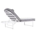 ΕΠΑΓΓΕΛΜ. ΞΑΠΛΩΣΤΡΑ MALLOW HM10715.01 ΛΕΥΚΟ ΑΛΟΥΜ.& ΓΚΡΙ ΜΑΞΙΛΑΡΙ 198x71x40,5-103Υεκ.