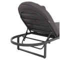 ΕΠΑΓΓΕΛΜATIKH ΞΑΠΛΩΣΤΡΑ MALLOW HM10715.03 ΣΚΟΥΡΟ ΓΚΡΙ ΑΛΟΥΜΙΝΙΟ & ΜΑΞΙΛΑΡΙ 198x71x103Υεκ