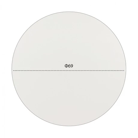 ΕΠΙΦΑΝΕΙΑ ΤΡΑΠΕΖΙΟΥ HPL HM5842.02 ΛΕΥΚΗ Φ69 εκ. ΠΑΧΟΥΣ 12mm.