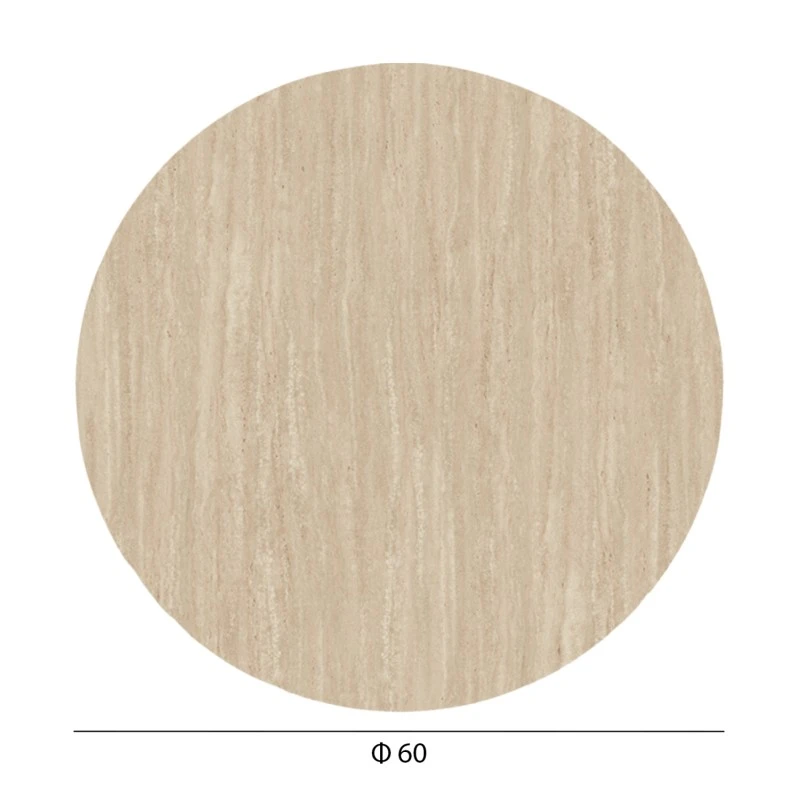 ΕΠΙΦΑΝΕΙΑ ΤΡΑΠΕΖΙΟΥ HPL ΣΤΡΟΓΓΥΛΗ HM5841.35 TRAVERTINE Φ60εκ.
