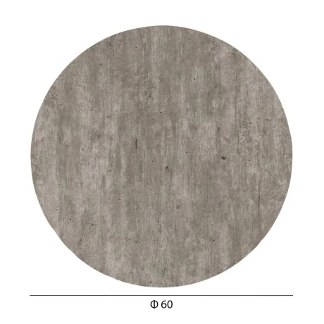 ΕΠΙΦΑΝΕΙΑ ΤΡΑΠΕΖΙΟΥ HPL ΣΤΡΟΓΓΥΛΗ HM5841.37 CONCRETE Φ60εκ.