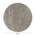 ΕΠΙΦΑΝΕΙΑ ΤΡΑΠΕΖΙΟΥ HPL ΣΤΡΟΓΓΥΛΗ HM5842.37 CONCRETE Φ70εκ.