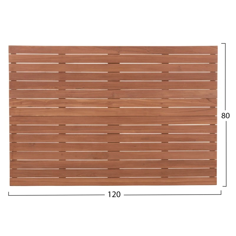 ΕΠΙΦΑΝΕΙΑ ΤΡΑΠΕΖΙΟΥ ΟΡΘΟΓΩΝΙΑ HM18138 ΞΥΛΟ TEAK--ΦΥΣΙΚΟ 120x80x4(πάχος)εκ.