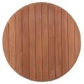 ΕΠΙΦΑΝΕΙΑ ΤΡΑΠΕΖΙΟΥ ΣΤΡΟΓΓΥΛΗ HM18132 ΞΥΛΟ TEAK--ΦΥΣΙΚΟ Φ60x4(πάχος)εκ.