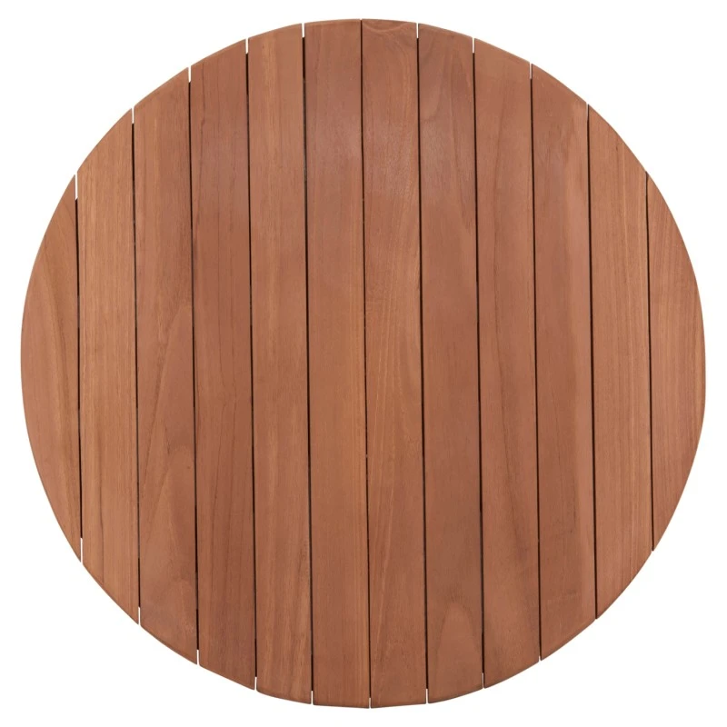 ΕΠΙΦΑΝΕΙΑ ΤΡΑΠΕΖΙΟΥ ΣΤΡΟΓΓΥΛΗ HM18132 ΞΥΛΟ TEAK--ΦΥΣΙΚΟ Φ60x4(πάχος)εκ.