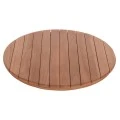 ΕΠΙΦΑΝΕΙΑ ΤΡΑΠΕΖΙΟΥ ΣΤΡΟΓΓΥΛΗ HM18132 ΞΥΛΟ TEAK--ΦΥΣΙΚΟ Φ60x4(πάχος)εκ.