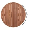 ΕΠΙΦΑΝΕΙΑ ΤΡΑΠΕΖΙΟΥ ΣΤΡΟΓΓΥΛΗ HM18133 ΞΥΛΟ TEAK--ΦΥΣΙΚΟ Φ70x4(πάχος)εκ.
