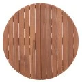 ΕΠΙΦΑΝΕΙΑ ΤΡΑΠΕΖΙΟΥ ΣΤΡΟΓΓΥΛΗ HM18133 ΞΥΛΟ TEAK--ΦΥΣΙΚΟ Φ70x4(πάχος)εκ.