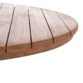 ΕΠΙΦΑΝΕΙΑ ΤΡΑΠΕΖΙΟΥ ΣΤΡΟΓΓΥΛΗ HM18133 ΞΥΛΟ TEAK--ΦΥΣΙΚΟ Φ70x4(πάχος)εκ.