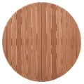 ΕΠΙΦΑΝΕΙΑ ΤΡΑΠΕΖΙΟΥ ΣΤΡΟΓΓΥΛΗ HM18134 ΞΥΛΟ TEAK--ΦΥΣΙΚΟ Φ80x4(πάχος)εκ.