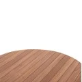 ΕΠΙΦΑΝΕΙΑ ΤΡΑΠΕΖΙΟΥ ΣΤΡΟΓΓΥΛΗ HM18134 ΞΥΛΟ TEAK--ΦΥΣΙΚΟ Φ80x4(πάχος)εκ.