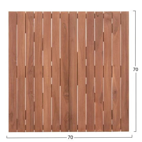 ΕΠΙΦΑΝΕΙΑ ΤΡΑΠΕΖΙΟΥ ΤΕΤΡΑΓΩΝΗ HM18136 ΞΥΛΟ TEAK--ΦΥΣΙΚΟ 70x70x4(πάχος)εκ.