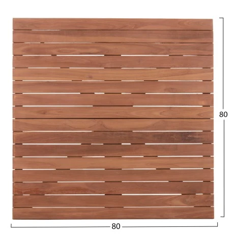 ΕΠΙΦΑΝΕΙΑ ΤΡΑΠΕΖΙΟΥ ΤΕΤΡΑΓΩΝΗ HM18137 ΞΥΛΟ TEAK--ΦΥΣΙΚΟ 80x80x4(πάχος)εκ.
