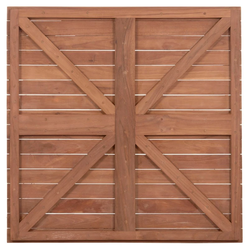 ΕΠΙΦΑΝΕΙΑ ΤΡΑΠΕΖΙΟΥ ΤΕΤΡΑΓΩΝΗ HM18137 ΞΥΛΟ TEAK--ΦΥΣΙΚΟ 80x80x4(πάχος)εκ.