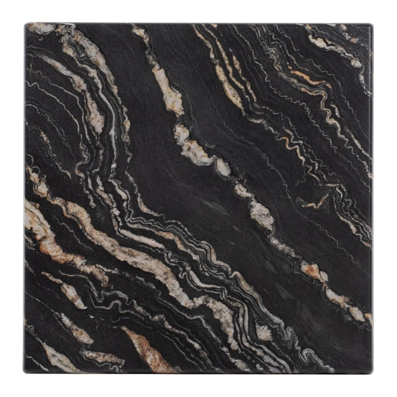 ΕΠΙΦΑΝΕΙΑ ΤΡΑΠΕΖΙΟΥ ΤΕΤΡΑΓΩΝΗ 5787 WERZALIT 80X80 εκ. BLACK GOLD MARBLE HM5231.15