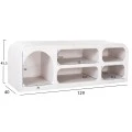 ΕΠΙΠΛΟ ΤΗΛΕΟΡΑΣΗΣ HANDYR HM9704 ΜΑΣΙΦ ΞΥΛΟ MANGO ΣΕ ΛΕΥΚΟ 130x40x45Yεκ.