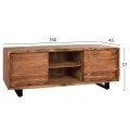 ΕΠΙΠΛΟ TV HM8185.11 NICOLE ΑΠΟ ΜΑΣΙΦ ΞΥΛΟ ΑΚΑΚΙΑΣ ΦΥΣΙΚΟ 160x45x57Υεκ.