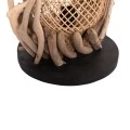 ΕΠΙΤΡΑΠΕΖΙΟ ΔΙΑΚΟΣΜΗΤΙΚΟ ΦΩΤΙΣΤΙΚΟ ASHIN HM4438 DRIFTWOOD--RATTAN 30x30x49Υεκ.