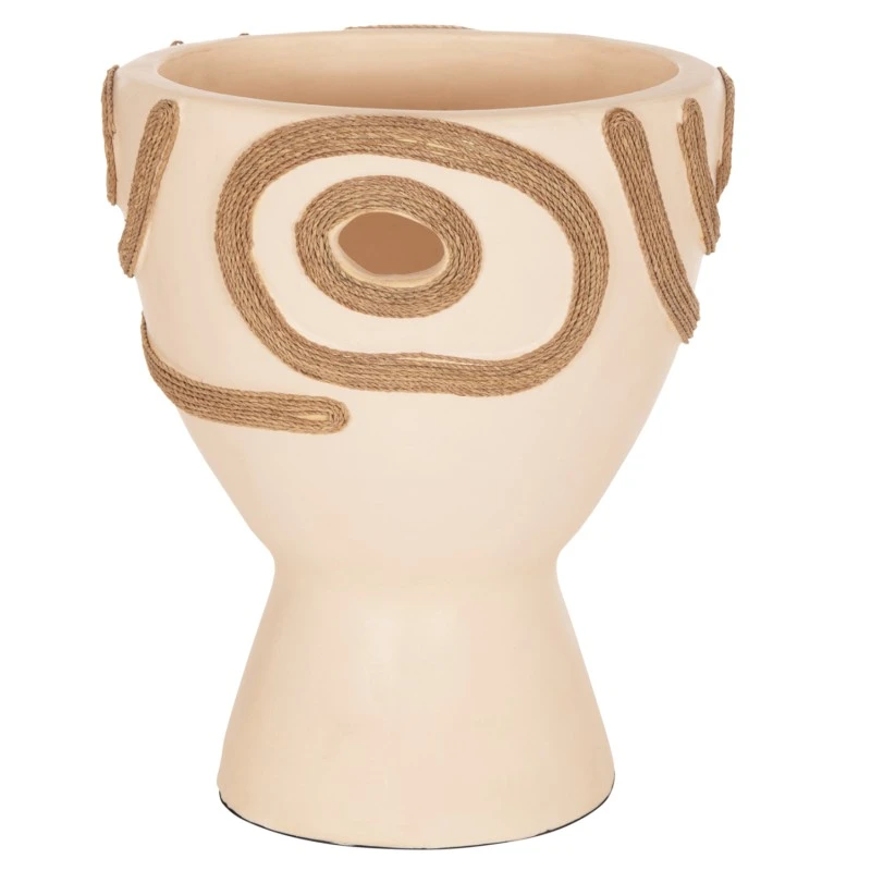 ΕΠΙΤΡΑΠΕΖΙΟ ΔΙΑΚΟΣΜΗΤΙΚΟ ΒΑΖΟ DEAN HM4678.02 ΤΕΡΑΚΟΤΑ ΣΕ ΚΡΕΜ--Φ25x28Υεκ.