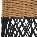 ΦΩΤΙΣΤΙΚΟ ΔΑΠΕΔΟΥ HM4342 ΜΕΤΑΛΛΟ-PAPER ROPE ΣΕ ΜΠΕΖ ΑΜΜΟΥ-ΜΑΥΡΟ Φ20X120Υεκ.