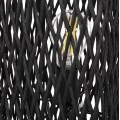 ΦΩΤΙΣΤΙΚΟ ΔΑΠΕΔΟΥ HM4355 ΜΕΤΑΛΛΟ-PAPER ROPE ΣΕ ΜΠΕΖ ΑΜΜΟΥ-ΜΑΥΡΟ 21x21x119,5Υεκ.