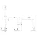 ΦΩΤΙΣΤΙΚΟ ΓΡΑΦΕΙΟΥ LED BLAIN PRO HM4445.08 ΑΣΗΜΙ ΧΡΩΜΑ Φ19x49,9Υεκ.
