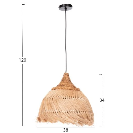 ΦΩΤΙΣΤΙΚΟ ΟΡΟΦΗΣ ΑΠΟ ΙΝΕΣ MENDONG GRASS ΣΕ ΦΥΣΙΚΟ Φ38x34-120Yεκ.HM7776