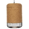 ΦΩΤΙΣΤΙΚΟ ΟΡΟΦΗΣ ΚΡΕΜΑΣΤΟ HM4340 PAPER ROPE ΜΠΕΖ-ΜΑΥΡΟ ΜΕΤΑΛΛΟ-Φ26x40-120Υεκ.