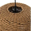 ΦΩΤΙΣΤΙΚΟ ΟΡΟΦΗΣ ΚΡΕΜΑΣΤΟ HM4340 PAPER ROPE ΜΠΕΖ-ΜΑΥΡΟ ΜΕΤΑΛΛΟ-Φ26x40-120Υεκ.