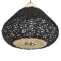 ΦΩΤΙΣΤΙΚΟ ΟΡΟΦΗΣ ΚΡΕΜΑΣΤΟ HM4346 ΑΠΟ PAPER ROPE ΜΠΕΖ ΚΑΙ ΜΑΥΡΟ Φ55,5x44Υεκ.