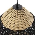 ΦΩΤΙΣΤΙΚΟ ΟΡΟΦΗΣ ΚΡΕΜΑΣΤΟ HM4346 ΑΠΟ PAPER ROPE ΜΠΕΖ ΚΑΙ ΜΑΥΡΟ Φ55,5x44Υεκ.