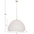 ΦΩΤΙΣΤΙΚΟ ΟΡΟΦΗΣ ΚΡΕΜΑΣΤΟ JAYLEN HM4703.02L FIBER CEMENT ΛΕΥΚΟ 65x55x45Υεκ.